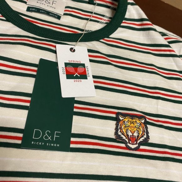 D&F Ricky Singh Short Sleeve Crew Neck T Shirt - Picture 2 of 4